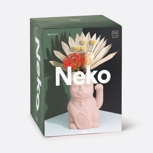 Ваза для цветов Neko, 20 см, абрикос